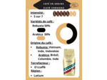 Café en grains 50% robusta 50% arabica 1kg
