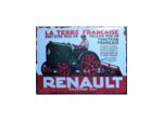 Plaque métal Tracteur RENAULT BILLANCOURT - 30x40cm - 15090RA