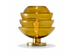 Lampe à Poser Helios Moutarde Verre 29x29x29cm