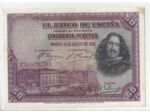 ESPAGNE 50 PESETAS 15 08 1928 TTB