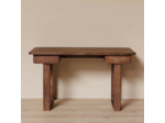 Bureau 2 Tiroirs Saori Bois de Manguier 76x135x65cm
