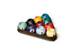 Set 10 Lumignons Snooker base triangle Métal 8x31x29cm