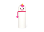 Legami - Trousse Kawaii 2 en 1 en Silicone Souple, Porte-stylos de Table, Fermeture à Glissière