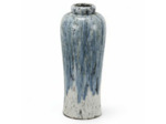 Vase en terre cuite émaillée 21x21x57cm