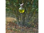 Tuteur boule oiseau vert queue haute 10x117cm