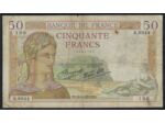 FRANCE 50 FRANCS CERES 9-9-1937 K.6944 TB