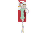 Jouet Chien, Os TPR avec tresse en coton - 25cm