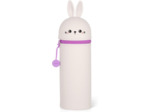 Legami - Trousse Kawaii 2 en 1 en Silicone Souple, Porte-stylos de Table, Fermeture à Glissière
