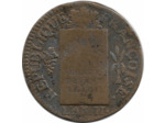 FRANCE LOUIS XVI 1 SOL AUX BALANCES 1793 BB (Strasbourg) TB+