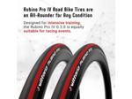 PNEU VITTORIA RUBINO PRO Graphene G2.0 NOIR ROUGE - 700x25C 25-622
