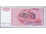 YOUGOSLAVIE 100000 DINARA 1-5-1989 SERIE AF SUP (W97)