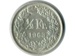 SUISSE 1/2 FRANC 1963 B SUP N2