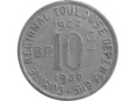 31 HAUTE GARONNE - TOULOUSE 10 CENTIMES 1922 1930 TTB