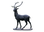 Statue cerf fonte 156cm