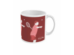 Tasse ou mug "Joueur garçon de badminton" - personnalisable