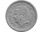 MONACO 1 FRANC ND (1943) ALUMINIUM TTB