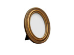 Porte photo ovale doré 12x9x9cm