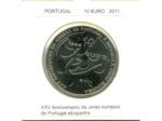 PORTUGAL 2011 10 EURO XXV eme Anniversaire U.E de Portugal et Espagne