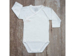 Body croisé antibactérien en bambou Picot Ecru 3-6-9 mois