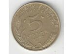 FRANCE 5 CENTIMES LAGRIFFOUL 1967 TTB+