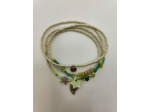 BRACELET MULTIRANGS TROPICAL SILVER