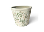 Pot de fleurs céramique vert beige 22x20cm