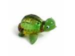 Figurine Miniature Tortue Verre Verte 7x6x3cm