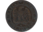 FRANCE 2 CENTIMES NAPOLEON III 1855 A (Paris) CHIEN TB+