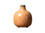 Vase Soliflore céramique orange 13x11cm