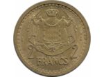 MONACO 2 FRANCS ND (1943) CUPRO-ALUMINIUM TTB+