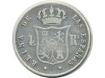 ESPAGNE 4 REALES 1861 Barcelone étoiles 8 pointes ISABEL II TB (W608.1)