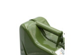 Jerrican essence 10 litres robuste OTAN, remplissage sûr et rapide