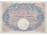 FRANCE 50 FRANCS BLEU ET ROSE SERIE Y.3784 17-8-1910 TB