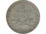 FRANCE 2 FRANCS SEMEUSE 1901 TB+ N2