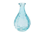 Vase Liseron bleu verre 15x9x9cm