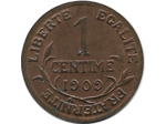 FRANCE 1 CENTIME DUPUIS 1909 TTB+