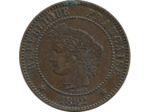 FRANCE 2 CENTIMES CERES 1892 A TTB+