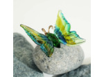 Figurine Miniature Papillon Emeraude Verre 4x4x6cm