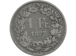 SUISSE 1 FRANC 1877 B TB+