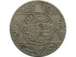 MAROC 2 1/2 DIRHAMS 1320 (1903) argent TB+ (Lec147)
