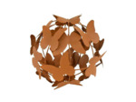 Sphère décorative Envol de Papillons Rouille 29x29cm