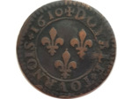 HENRI IV (1589-1610) DOUBLE TOURNOIS 1610 D (Lyon) TB+