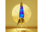 Lampe à lave fusée Telstar Rocket Or