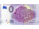 PORTUGAL 2019 -1 PACO DOS DUQUES DE BRAGANCA 0 EURO BILLET TOURISTIQUE NEUF