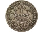 FRANCE 1 FRANC CERES 1887 A (Paris) TB+ (G465a)