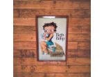 Plaque métal Betty Boop Fragile,Puppy - 20x30 - Déco US.