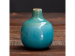 Vase Soliflore céramique bleu vert 9x10cm
