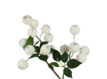 Tige Artificielle Fruits Xylia Blancs en Polyester 55cm