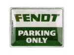 Plaque métal Vintage - FENDT PARKING ONLY -  30 x 40 cm.
