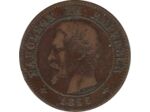 FRANCE 2 CENTIMES NAPOLEON III 1855 A (Paris) ANCRE TB+